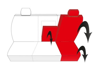 Samochodowe pokrowce na fotele DAEWOO LEGANZA