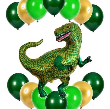BALONY zestaw JURASSIC na urodziny DINOZAUR