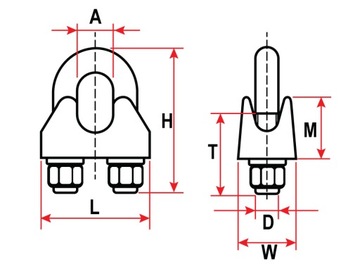 ZACISK KABŁĄKOWY DO LIN ROZMIAR 12, TYP A