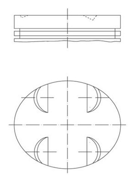 MAHLE 005 24 00 PÍST MERCEDES