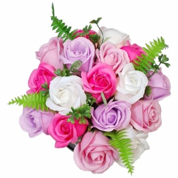 Ароматная коробка-букет Flower Box с мыльными розами Подарок ЖЕНЩИНЕ