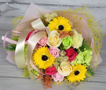 Букет Мыльные Цветы Розы Мыло Подарочное XXL Большой