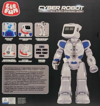 БОЛЬШОЙ ИНТЕРАКТИВНЫЙ РОБОТ ELEFUN ДЛЯ ПРОГРАММИРОВАНИЯ, НА ВОДЕ + ДИСТАНЦИОННОЕ УПРАВЛЕНИЕ