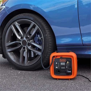 КОМПРЕССОР АВТОМОБИЛЬНЫЙ НАСОС 12В 11 Бар 3 КОНЦА BLACK DECKER ASI400