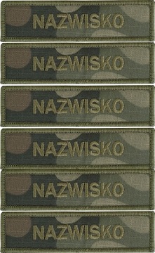 IMIENNIK wz2010 NASZYWKA nazwisko rzep Wojsko x 6 sztuk WZÓR 2024