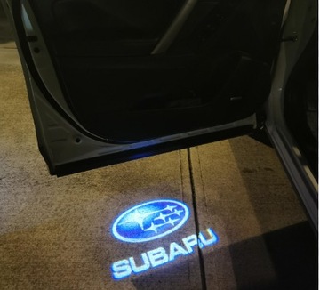 SUBARU 2X LOGO LED DO AUTA Forester Outback Legacy XV Impreza Tribeca