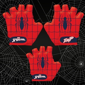 ВЕЛОСИПЕДНЫЕ ПЕРЧАТКИ ДЕТСКИЕ ВЕЛОСИПЕДНЫЕ ЗАЩИТЫ SPIDEY SPIDERMAN 3-8 ЛЕТ