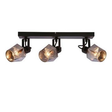 Randi lampa sufitowa listwa czarny matowy 3x15w e1