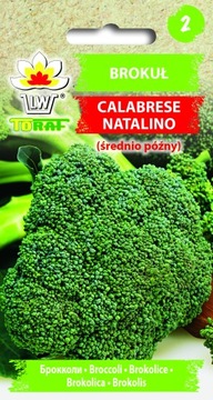 BROKUŁ CALABRESE NATALINO NASIONA WARZYW ODMIANA ŚREDNIO PÓŹNA 1G
