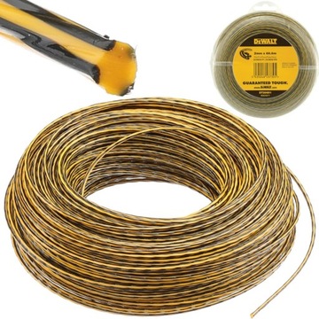 Żyłka tnąca do kosy podkaszarek 2,0mm 68m DeWAlt DT20651-QZ