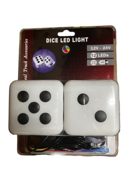 Kostki LED 12V/24V DICE LED LIGHT DUŻE DO TIRA, SAMOCHODU 8x8x8cm