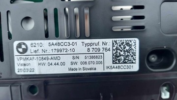 BMW 1 F40 F44 PŘÍSTROJOVÁ DESKA BUDÍKY LED NOVÉ OE