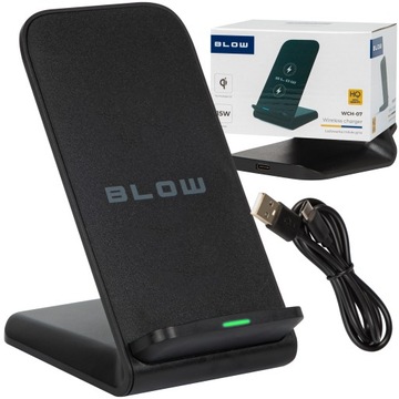 SIECIOWA ŁADOWARKA INDUKCYJNA BEZPRZEWODOWA SZYBKA STACJA 15W USB C QI