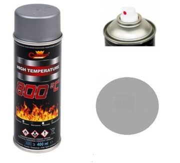 CHAMPION FARBA SPRAY ŻAROODPORNY ALUMINIUM 400ML