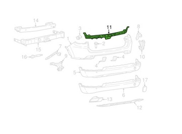 DRŽÁKY NÁRAZNÍKU JEEP COMPASS 17- 68244459AB