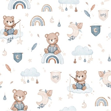 Постельное белье с наполнителем 120х90см Сонные мишки