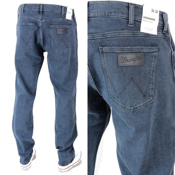 WRANGLER GREENSBORO JEANSY PROSTE REG._ W42 L34