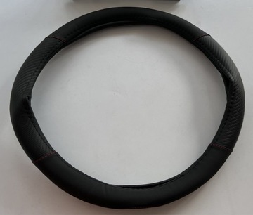 РУЛЕВОЕ КОЛЕСО ИЗ ИСКУССТВЕННОЙ КОЖИ ПРОТИВОСКОЛЬЗЯЩЕЕ АВТОМОБИЛЬНЫЕ АКСЕССУАРЫ ЧЕРНЫЕ 37-38 СМ