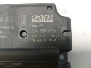 Audi Q5 80A 45 TFSI МОДУЛЬ ДАТЧИКА ПОДУШКИ БЕЗОПАСНОСТИ 80A959655N