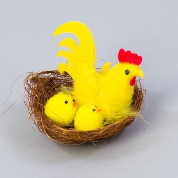 Gałązka bukszpanu borówka bukszpan z odrostami na drucie WIELKANOC 19cm/1sz