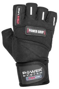 POWER-SYSTEM rękawiczki treningowe z paskiem stabilizującym Power Grip M