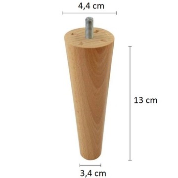 DREWNIANE NOGI DO FOTELA USZAK ZESTAW Z KOLEKCJI EXPRESS