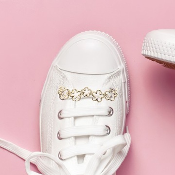 Украшения для обуви Украшения в форме сердечек Кружевные подвески для обуви