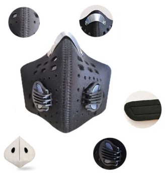 ВЕЛОСИПЕДНАЯ СПОРТИВНАЯ МАСКА ДЛЯ ЛИЦА, КРАСНАЯ