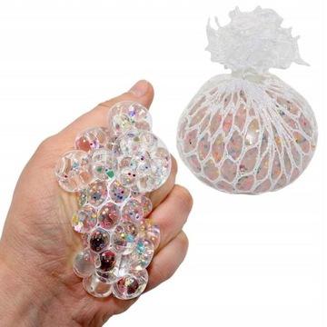 АНТИСТРЕССОВЫЙ МЯЧ В СЕТКЕ BALL BOY'S DAY GLITTER GRAPE