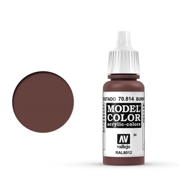 Vallejo - Farba Model Color 034 - Burnt Red 70814