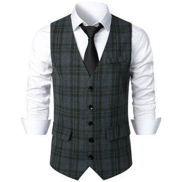 Men's Vest Waistcoat Daily WearFashion Spring & Fa