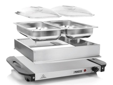 LUX ELECTRIC BEMAR Подогреватель шведского стола 2x 2,3 л RVS КАМЕРЫ 2 в 1