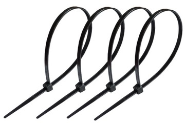 OPASKI KABLOWE CZARNE NYLON UV 3.6x200 100 szt.