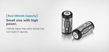Akumulator Xtar 16340 R-CR123 3,7 V Li-ion 650 mAh