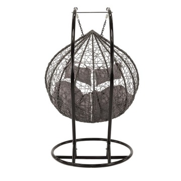 2-местное садовое кресло-кокон, серый HC-008