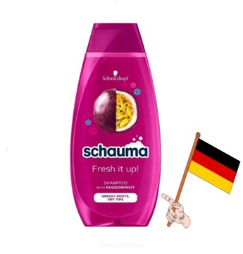 Schauma 400ml szampon do mycia włosów Fresh it up przetłuszczające się