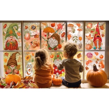 101x оконные наклейки осень осень для стеклянных листьев.