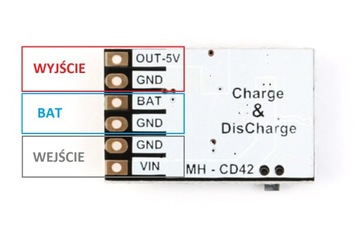 Модуль преобразователя Boost 5V 2.1A с защитой для LI-ION элементов