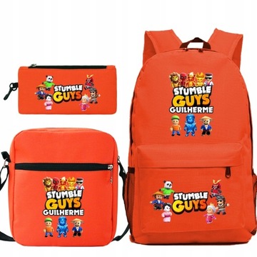 НАБОР РЮКЗАК СУМКА ЧЕХОЛ ДЛЯ КАРАНДА STUMBLE GUYS ЦВЕТА