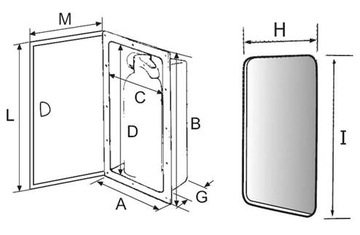 ХРАНЕНИЕ 204X474 ММ С ДВЕРЬЮ ПВХ