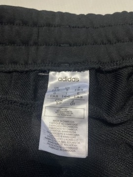 ADIDAS DŁUGIE CZARNE 3/4 SPODENKI z KIESZENIMI /M