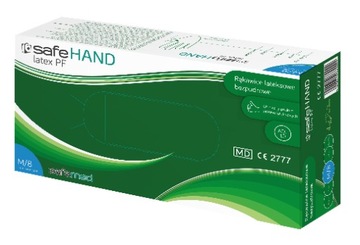 Перчатки 100xS Латексные перчатки SAFEHAND латекс PF