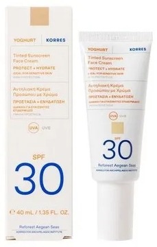 Korres Yoghurt Koloryzujący krem do Twarzy SPF30