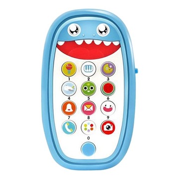 Cute Baby Intelligent Teething Phone Toy blue