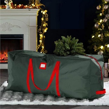 Heavy Duty Christmas Tree Storage Bag Dual Handles for Green 122x34x51cm