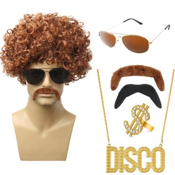 Хэллоуин COS Disco Party Европейский и американский мужской рок-парик