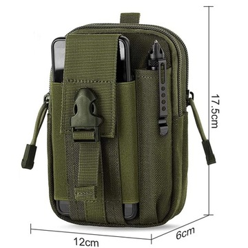 ТАКТИЧЕСКАЯ ВОЕННАЯ НАСТЕННАЯ СУМКА, ПРОЧНЫЙ КАРМАН НА ПОЯСЕ