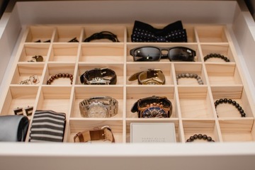 Деревянная полка для органайзера мелких предметов 44,5x40x3см