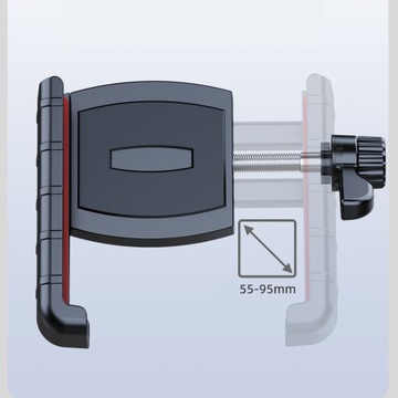 ANTY-WSTRZĄSOWY UCHWYT NA ROWER MOTOR KIEROWNICE , MOŻE OBRACAĆ 360 STOPNIE