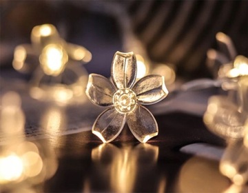 СОЛНЕЧНЫЕ САДОВЫЕ ЛАМПЫ 40 LED WARM GIRLAND